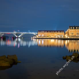Potomac River Waterfront and Bridge Washington DC