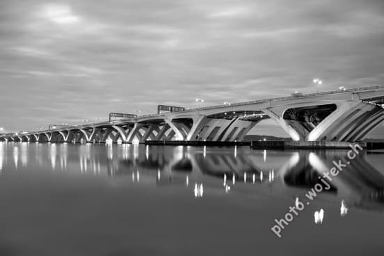 Woodrow Wilson Bridge at Night Washington DC