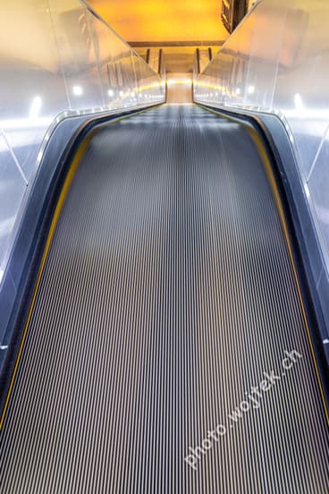 Escalator interior Washington DC USA