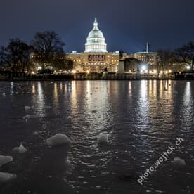 US Capitol Building at Night Washington DC
