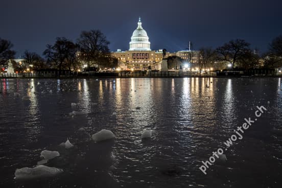US Capitol Building at Night Washington DC
