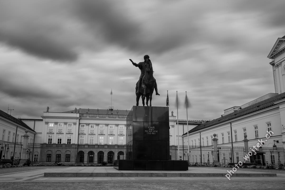 Equestrian Statue of Prince Józef Poniatowski Warsaw Poland