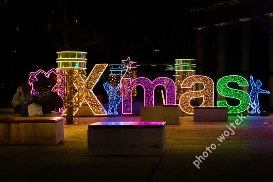 Christmas Light Display Warsaw Poland
