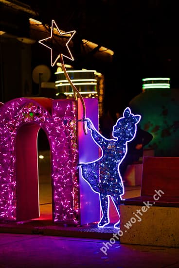 Girl Neon Light Decoration Warsaw Poland