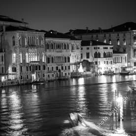 Grand Canal night view Venice Italy