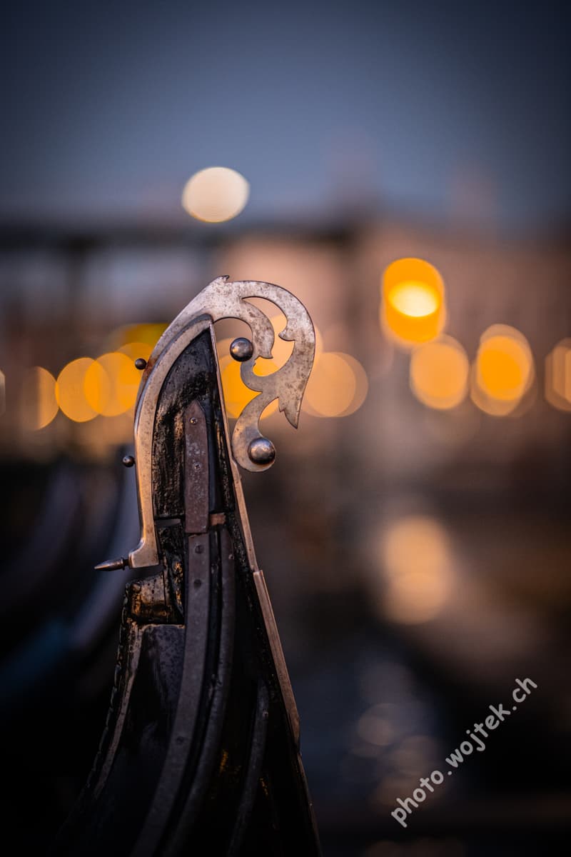 Gondola Bow Detail Venice Italy