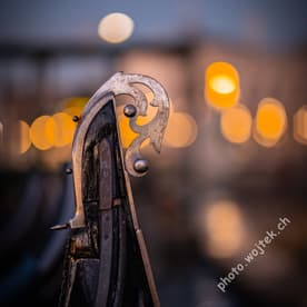 Gondola Bow Detail Venice Italy