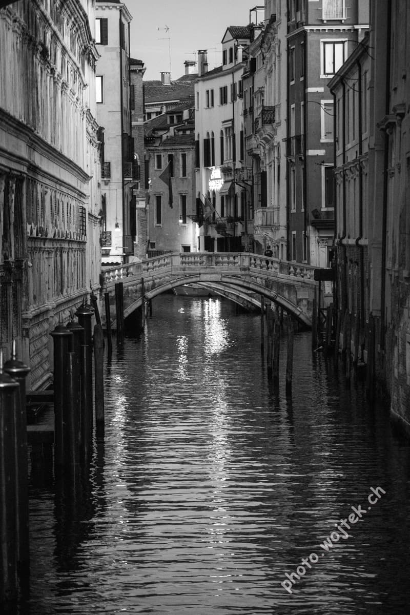 Venetian Canal and Bridge, Venice Italy