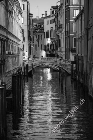 Venetian Canal and Bridge, Venice Italy