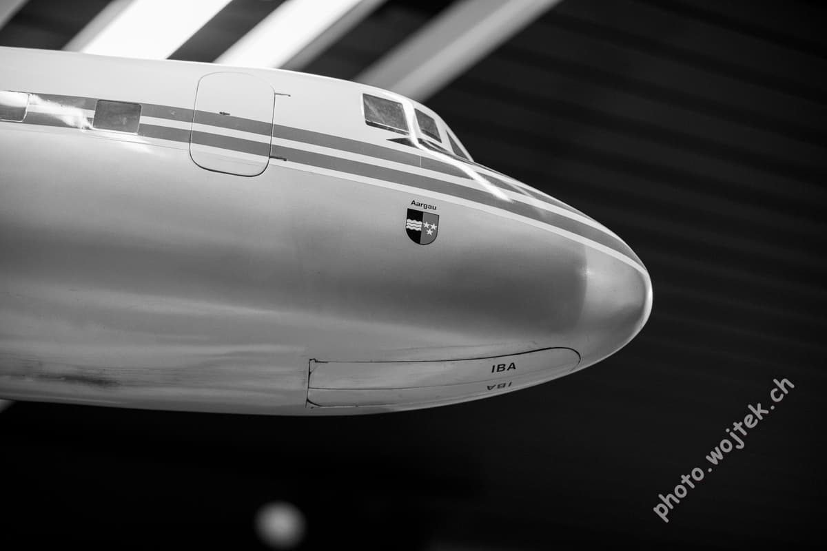 Aircraft nose exhibit Swiss Museum of Transport Luzern