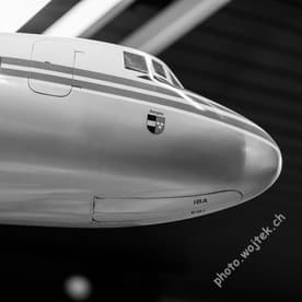 Aircraft nose exhibit Swiss Museum of Transport Luzern