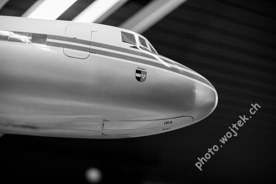 Aircraft nose exhibit Swiss Museum of Transport Luzern