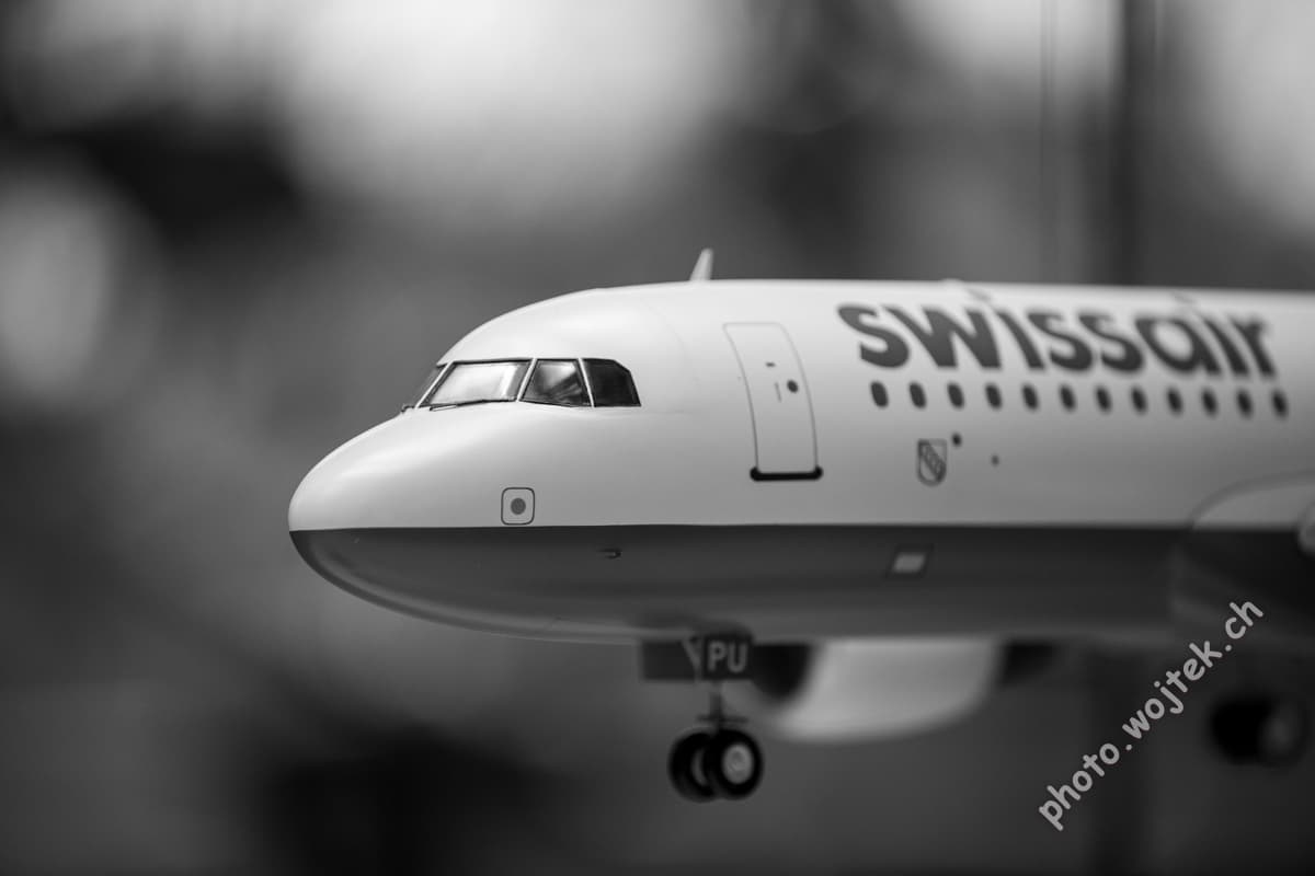 Swissair airplane model, Swiss Museum of Transport Luzern