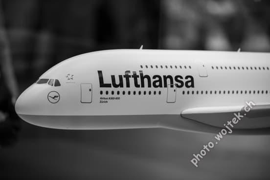 Lufthansa Airbus A380 Model Swiss Museum Luzern