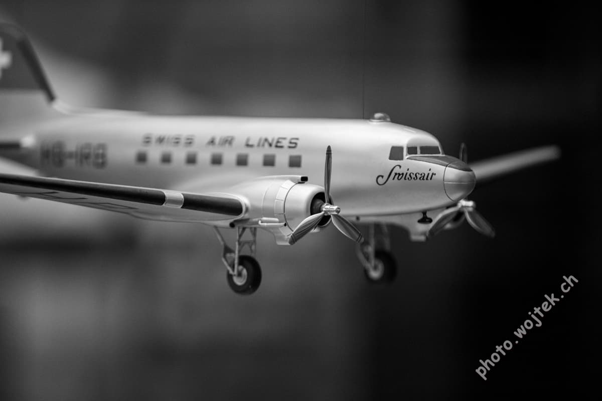 Swissair Model Airplane Swiss Museum Luzern