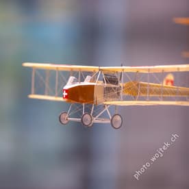 Model vintage airplane Swiss Museum of Transport Luzern