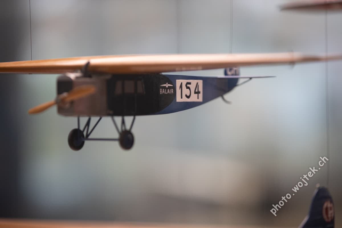 Model Airplane Exhibit Swiss Museum of Transport Luzern