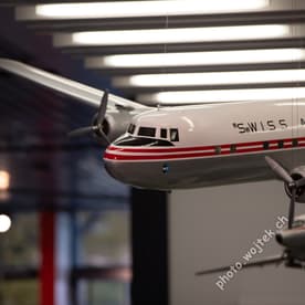 Swiss Air Lines model airplane Swiss Museum Luzern