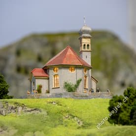 Model Church on Hill Swiss Museum of Transport Luzern