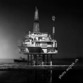 Oil rig model Swiss Museum of Transport Luzern