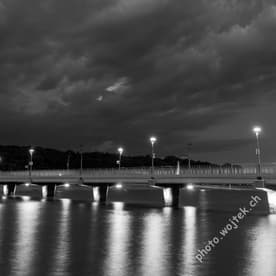 Kolobrzeg Pier at Night, Poland