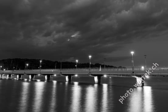 Kolobrzeg Pier at Night, Poland