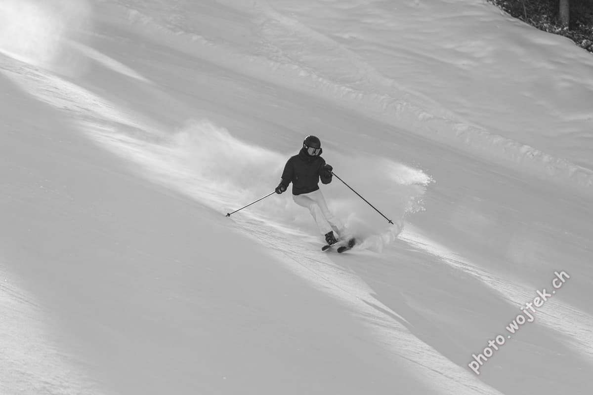 Skier on snowy slope Schladming Austria