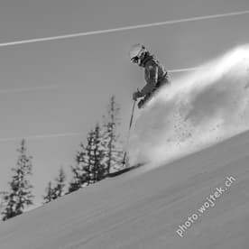 Skier Powder Turn Schladming Austria