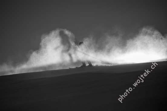 Skier in Powder Snow Schladming Austria