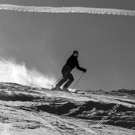 Skier on snowy slope Schladming Austria