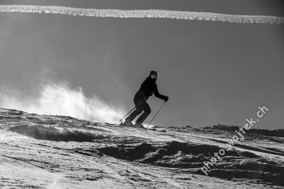 Skier on snowy slope Schladming Austria