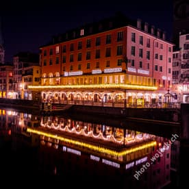 Hotel Storchen Christmas lights Zürich Switzerland